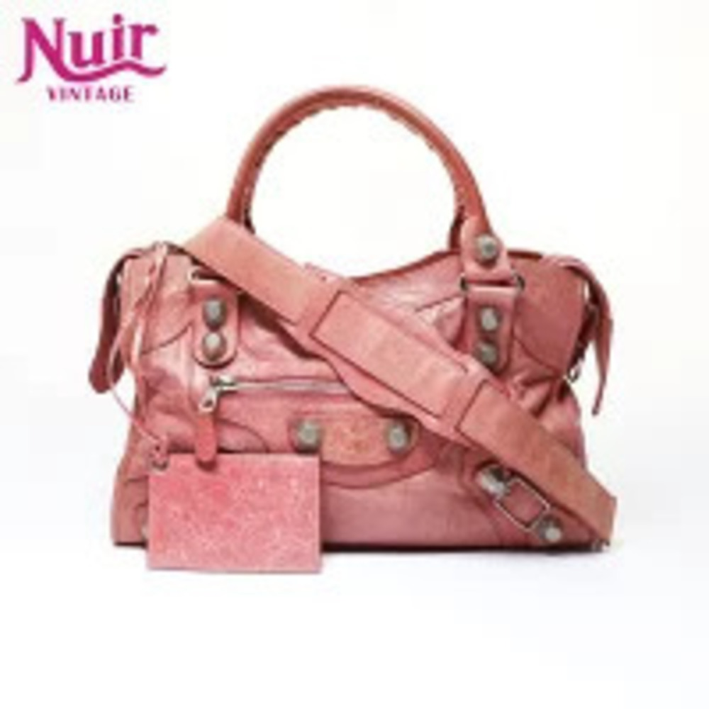 Balenciaga City Giant Work Handbag Pink